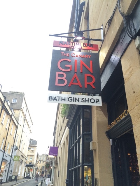 Street sign for the Canary Gin Bar
