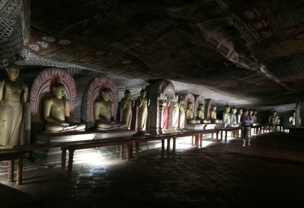 Buddhas in Rock Temple, Dambulla, Sri Lanka